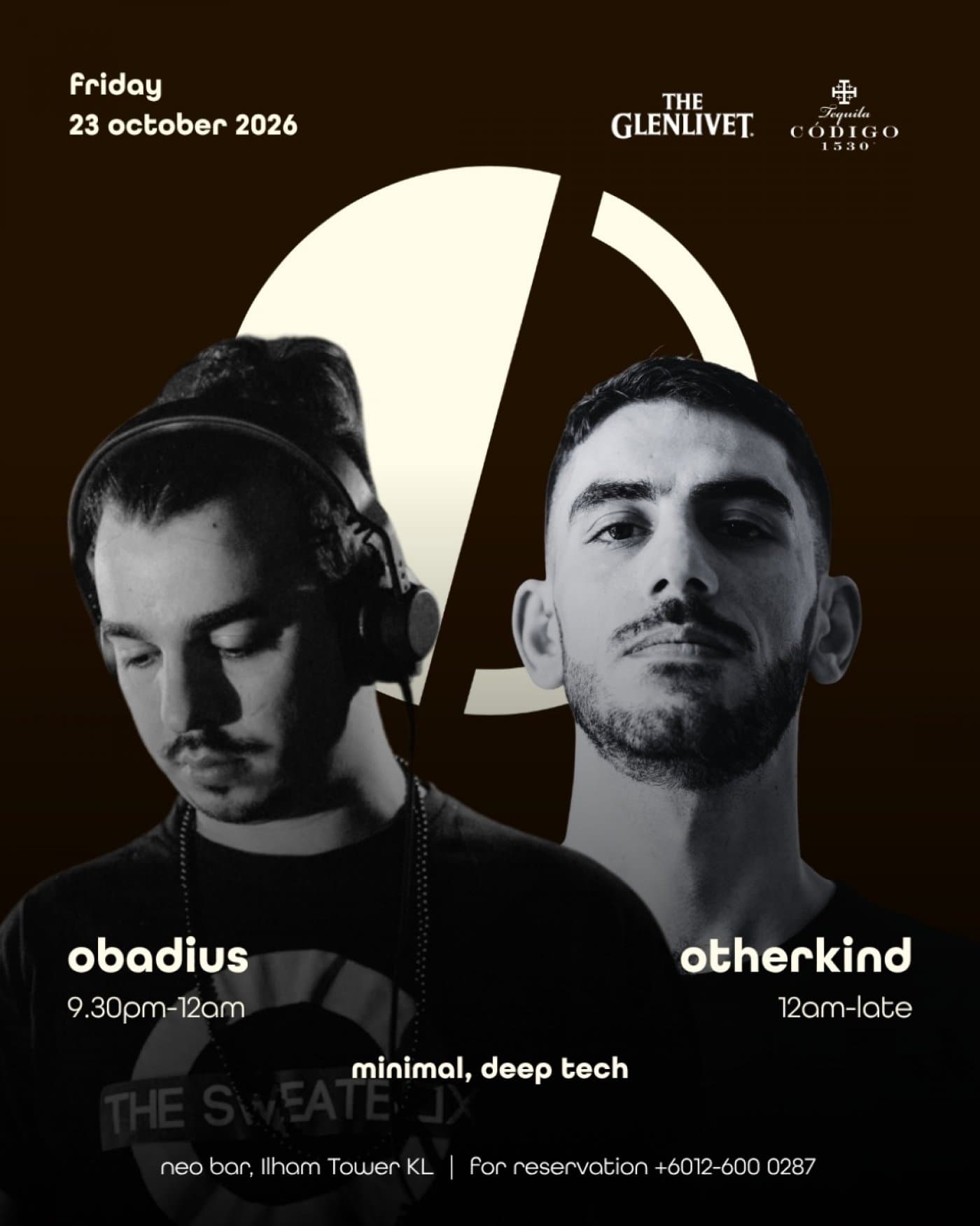 Neo Bar KL- 23,24 October Weekend feat Obadius, Otherkind, It’s All Gone House